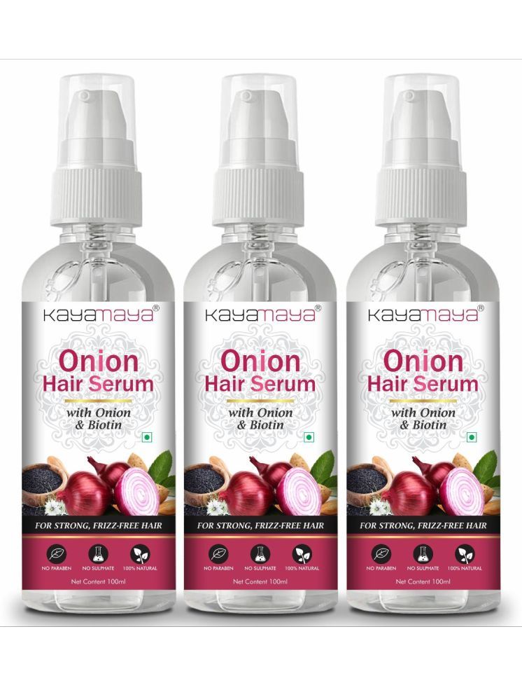     			Onion Hair Serum for Silky & Smooth Hair, Tames Frizzy Hair - Pack of 3