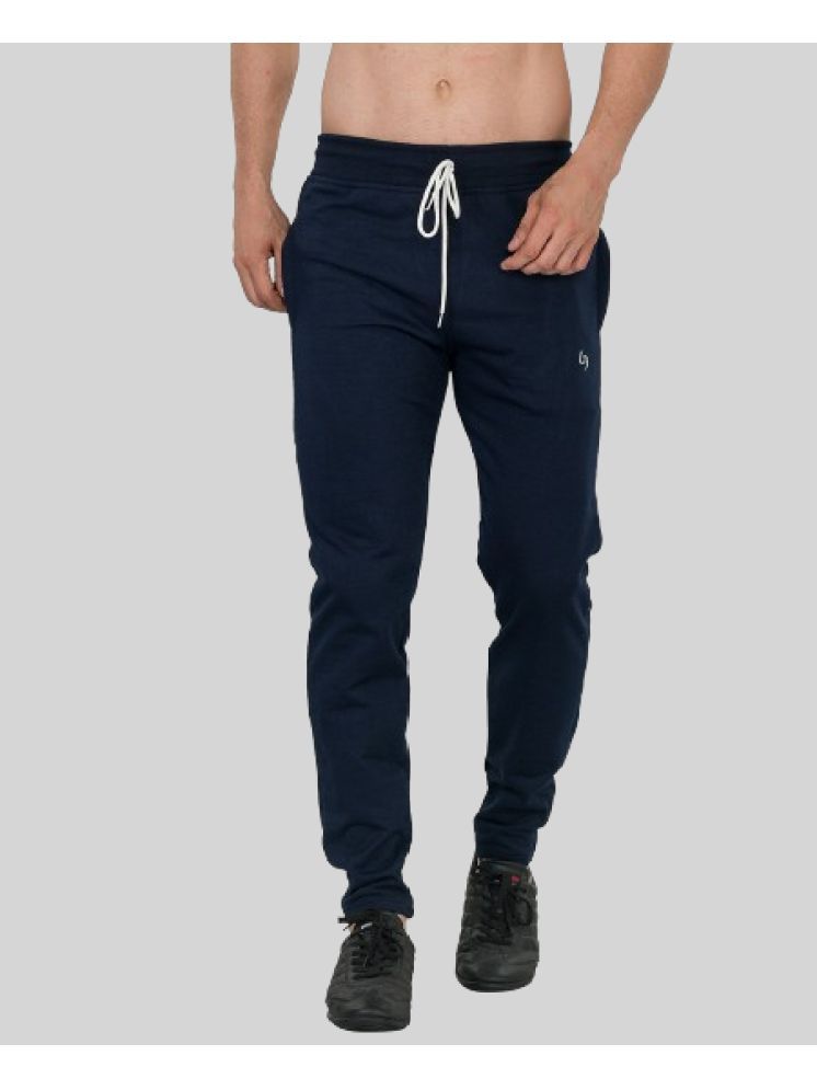     			LEEBONEE Navy Fleece Men's Trackpants ( Pack of 1 )