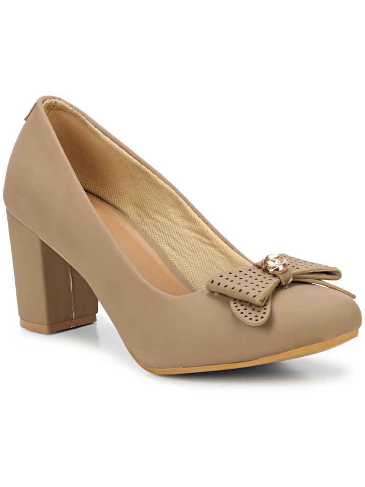     			Saheb Camel Women's Pumps Heels