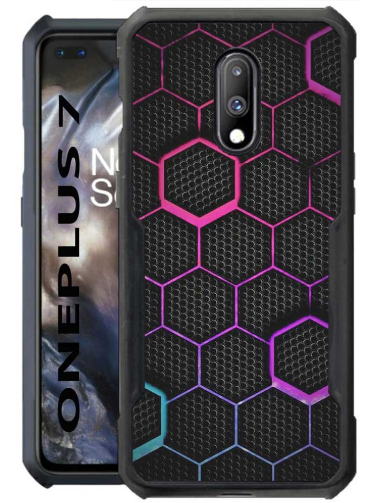     			COBERTA Multicolor Printed Back Cover Polycarbonate Compatible For OnePlus 7 ( Pack of 1 )