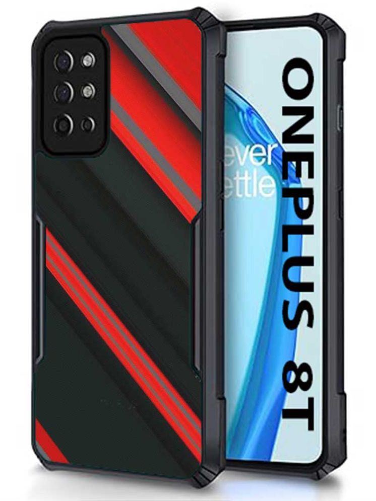     			COBERTA Multicolor Printed Back Cover Polycarbonate Compatible For OnePlus 8T ( Pack of 1 )