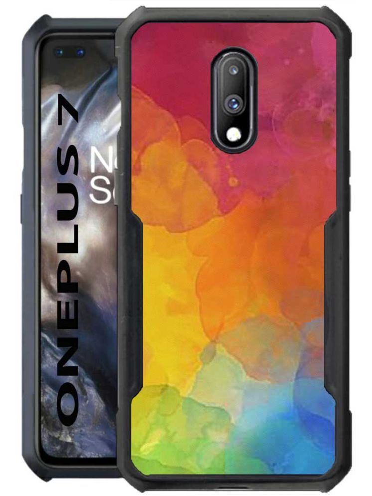     			COBERTA Multicolor Printed Back Cover Polycarbonate Compatible For OnePlus 7 ( Pack of 1 )