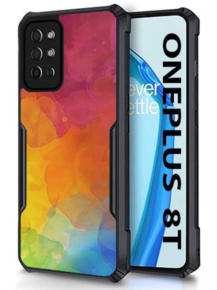     			COBERTA Multicolor Printed Back Cover Polycarbonate Compatible For OnePlus 8T ( Pack of 1 )