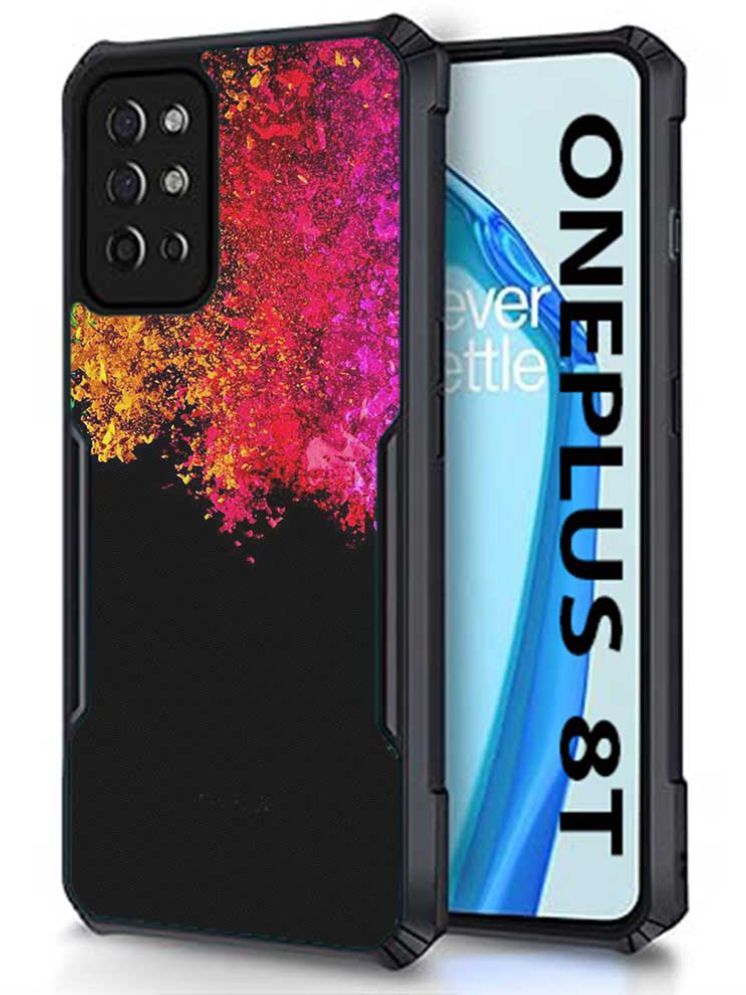     			COBERTA Multicolor Printed Back Cover Polycarbonate Compatible For OnePlus 8T ( Pack of 1 )