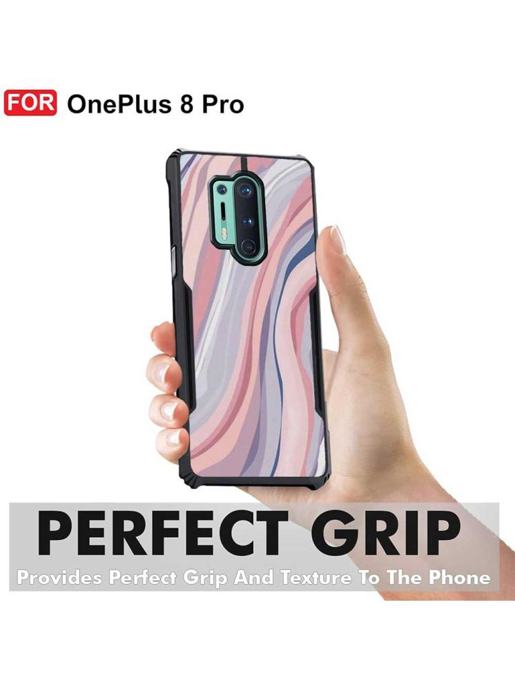     			COBERTA Multicolor Printed Back Cover Polycarbonate Compatible For OnePlus 8 Pro ( Pack of 1 )