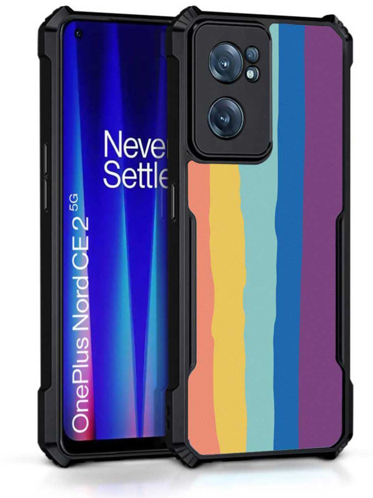     			COBERTA Multicolor Printed Back Cover Polycarbonate Compatible For Oneplus Nord Ce 2 5G ( Pack of 1 )