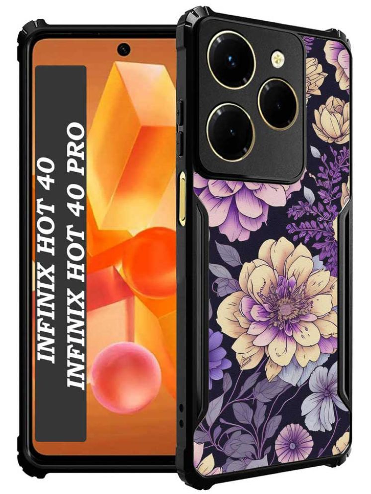     			COBERTA Multicolor Printed Back Cover Polycarbonate Compatible For Inifinix Hot 40 Pro ( Pack of 1 )