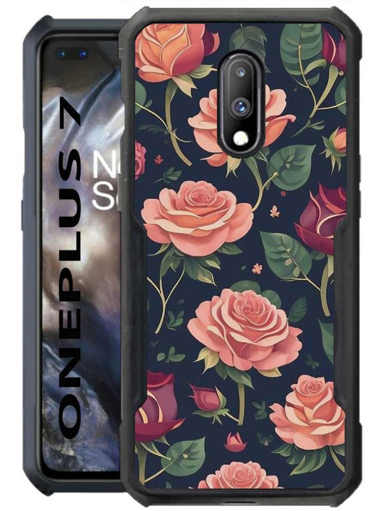     			COBERTA Multicolor Printed Back Cover Polycarbonate Compatible For OnePlus 7 ( Pack of 1 )