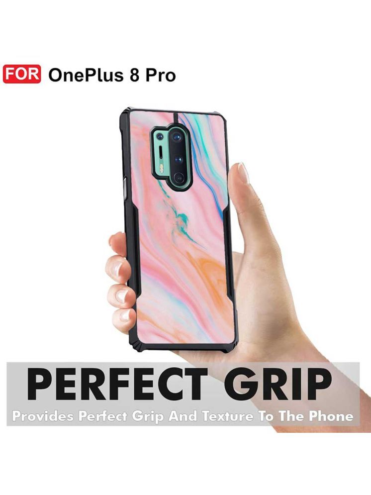     			COBERTA Multicolor Printed Back Cover Polycarbonate Compatible For OnePlus 8 Pro ( Pack of 1 )