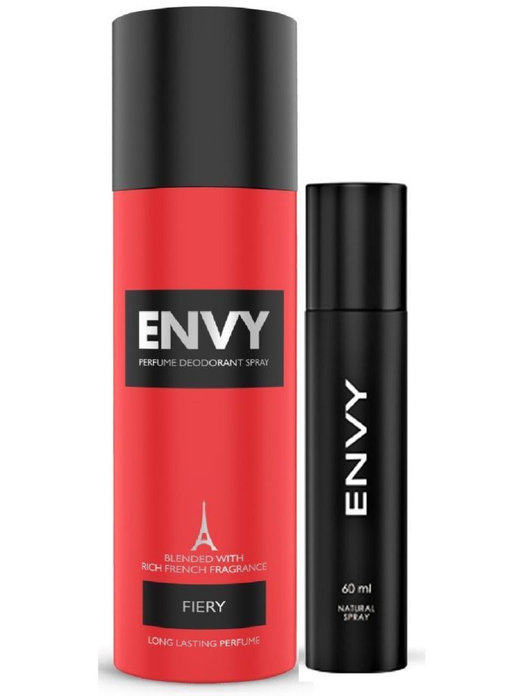     			Envy Men Perfume & Fiery Deodorant Spray for Men 180 ml ( Pack of 2 )