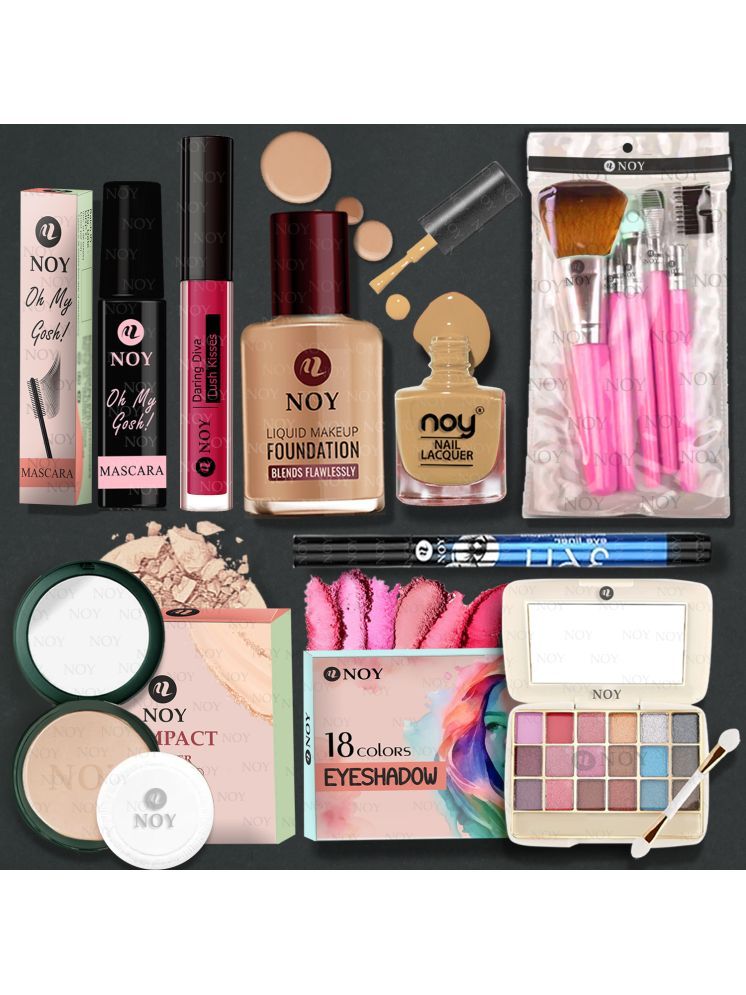     			NOY Makeup Kit ( Compact+Eyeshdadow+Brush+Foundation+Lipstick etc )