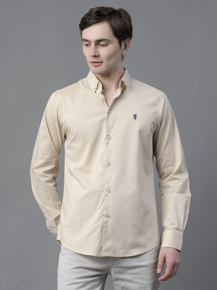     			Red Tape 100% Cotton Regular Fit Solids Full Sleeves Men's Casual Shirt - Beige ( Pack of 1 )