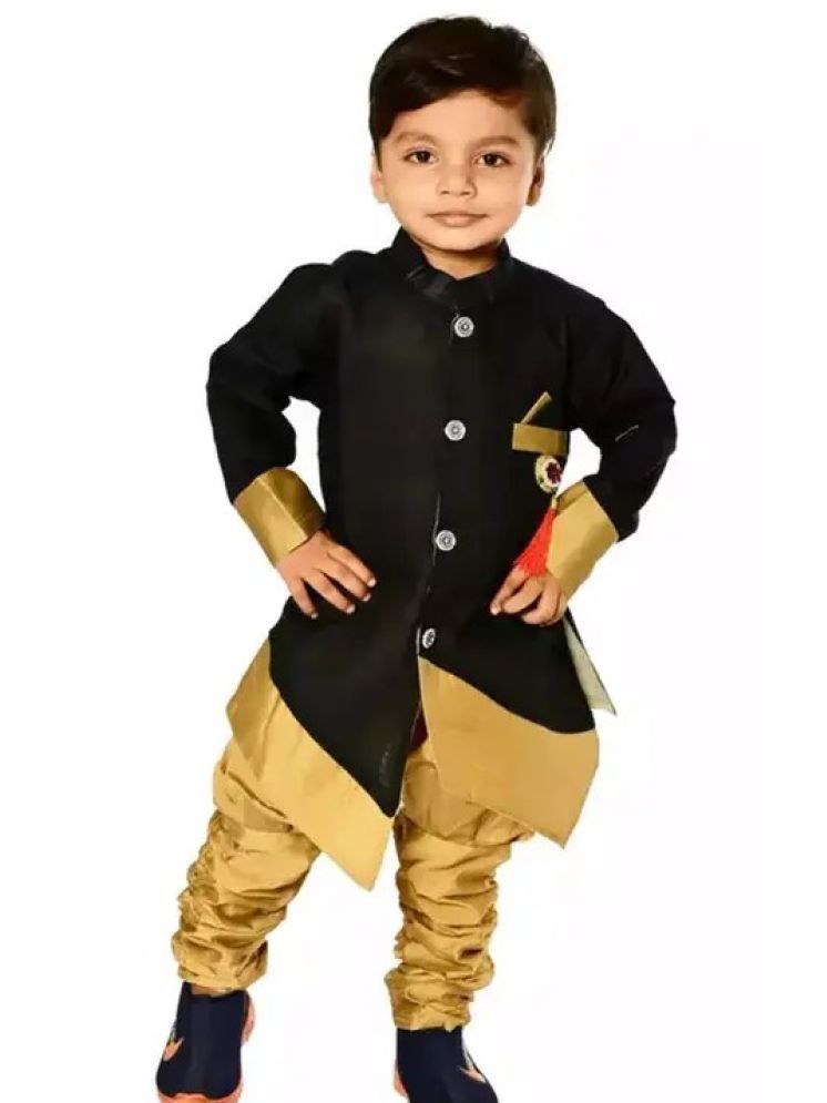     			IMON BASID Black Cotton Blend Boys ( Pack of 1 )