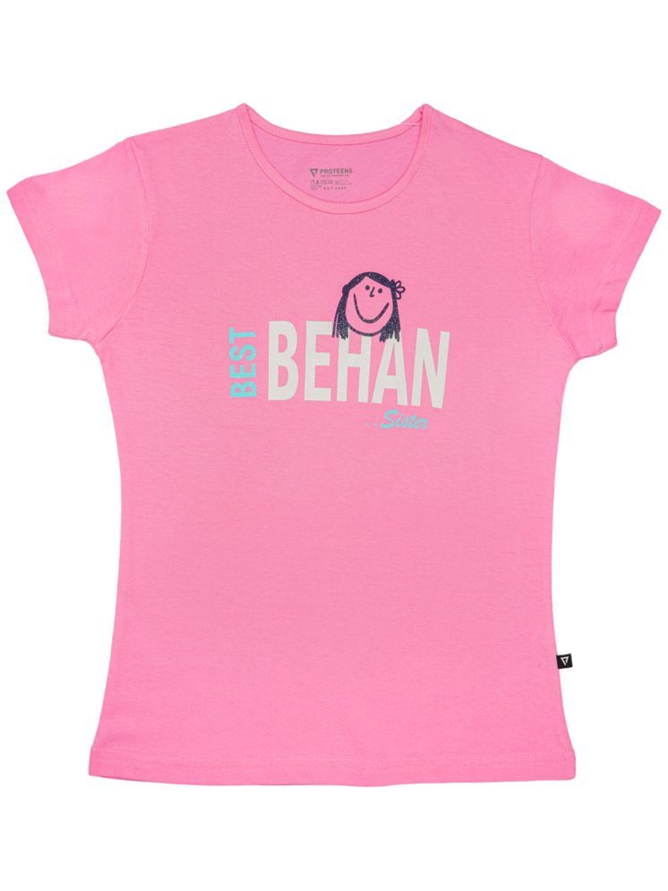     			Bodycare Pink Cotton Blend Girls T-Shirt ( Pack of 1 )