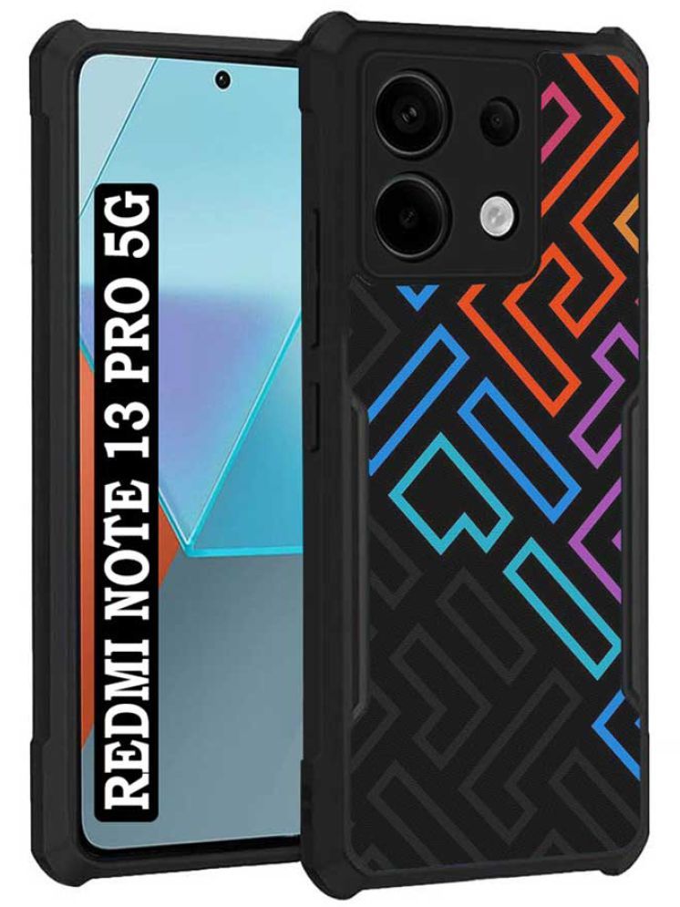     			COBERTA Multicolor Printed Back Cover Polycarbonate Compatible For Redmi Note 13 Pro 5G ( Pack of 1 )