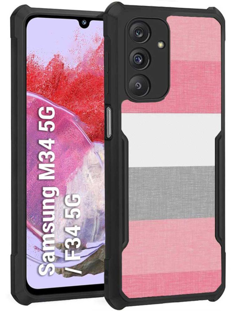     			COBERTA Multicolor Printed Back Cover Polycarbonate Compatible For Samsung Galaxy M34 5G ( Pack of 1 )