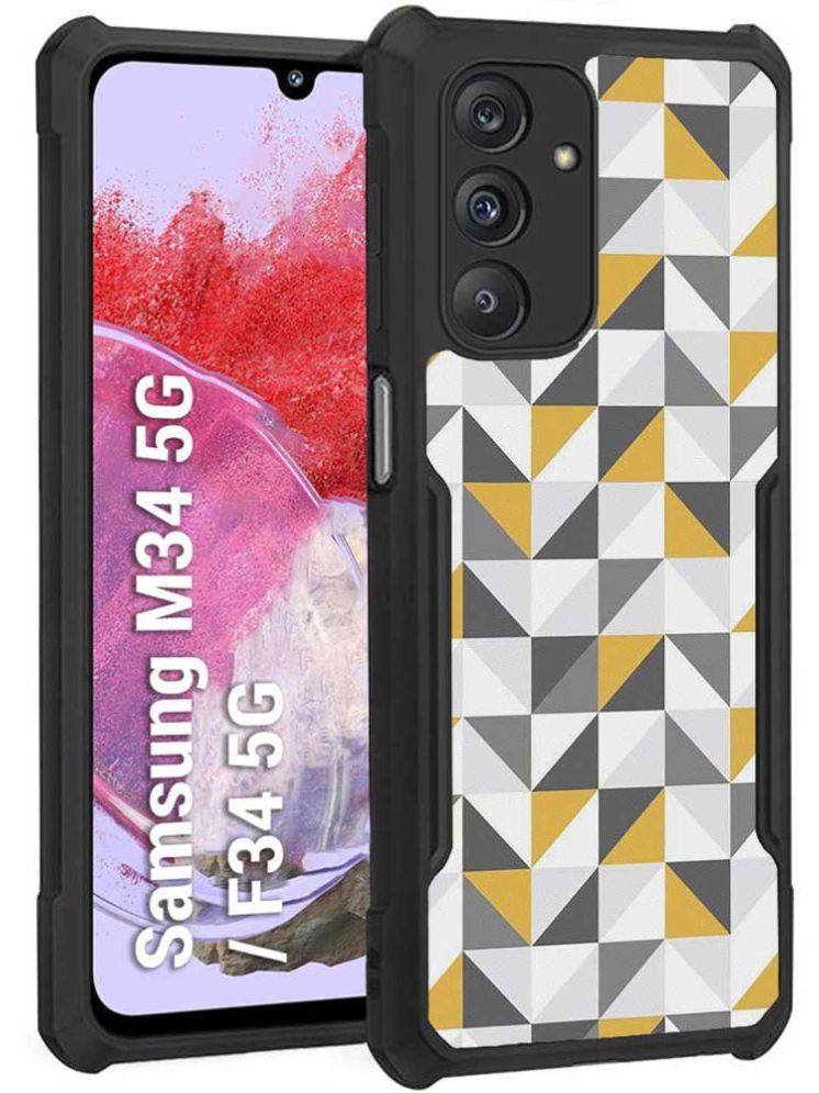     			COBERTA Multicolor Printed Back Cover Polycarbonate Compatible For Samsung Galaxy M34 5G ( Pack of 1 )