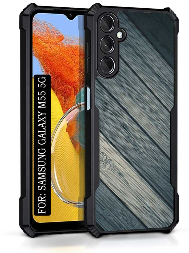     			COBERTA Multicolor Printed Back Cover Polycarbonate Compatible For Samsung Galaxy M55 5G ( Pack of 1 )