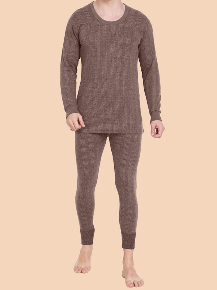     			Paryag Woollen Men's Thermal Sets ( Brown )