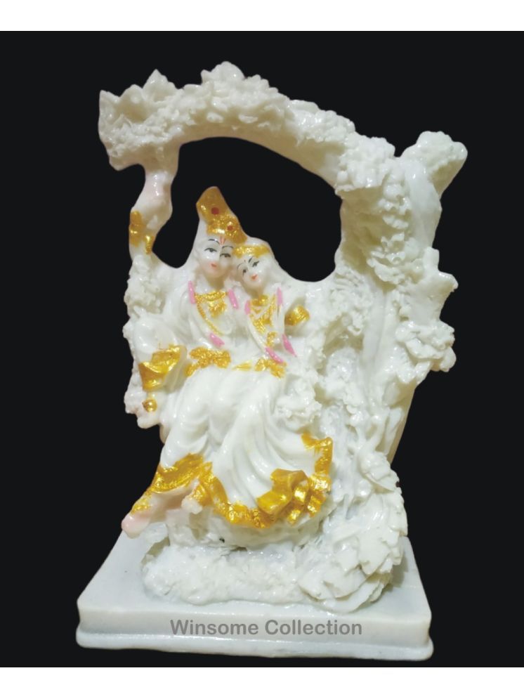     			WINSOME COLLECTION Marble Dusk Radha Krishna Idol ( 16 cm )