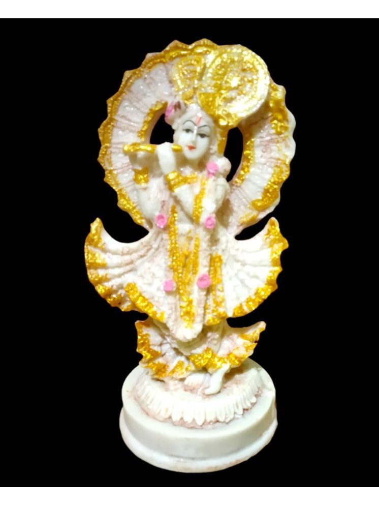     			WINSOME COLLECTION Marble Dusk Lord Krishna Idol ( 10 cm )