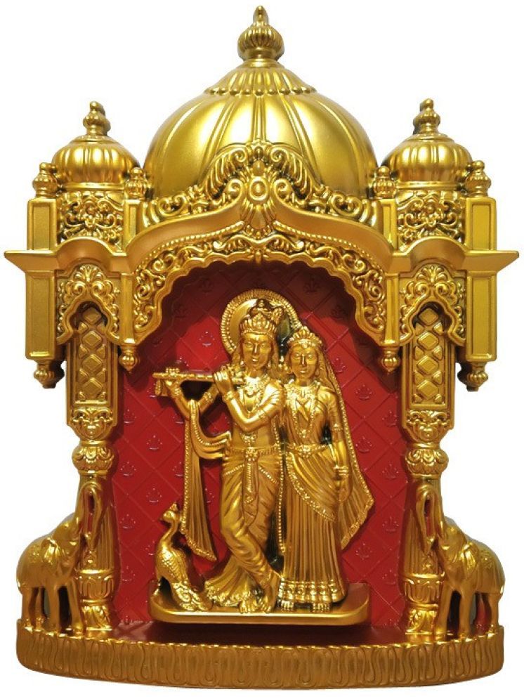     			WINSOME COLLECTION Plastic Radha Krishna Idol ( 23 cm )