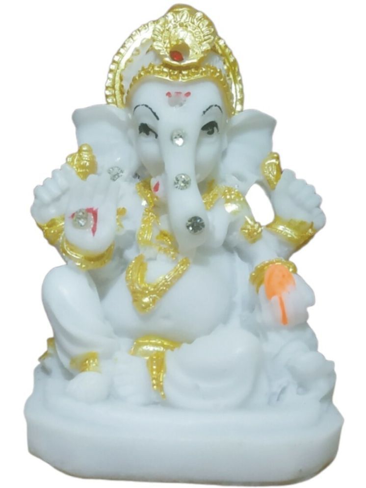     			WINSOME COLLECTION Polyresin Lord Ganesha Idol ( 5 cm )