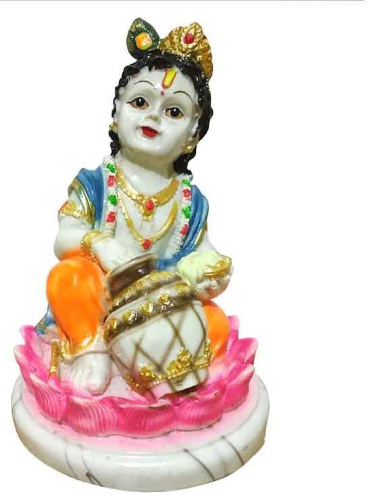     			WINSOME COLLECTION Polyresin Lord Krishna Idol ( 17 cm )