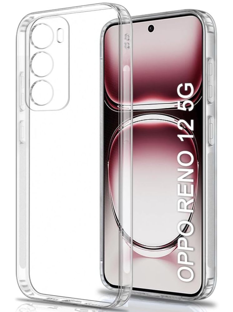     			Gemesha Plain Cases Compatible For Silicon Oppo Reno 12 5g ( )