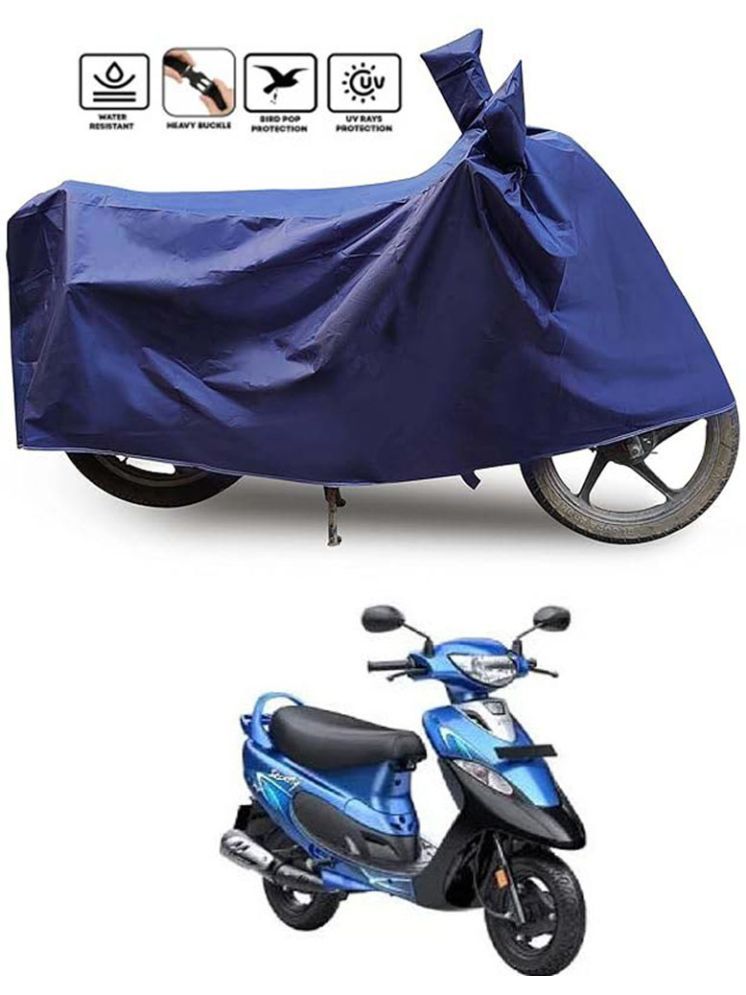     			JVG Bike Body Cover for TVS All Bike Models ( Pack of 1 ) , Blue