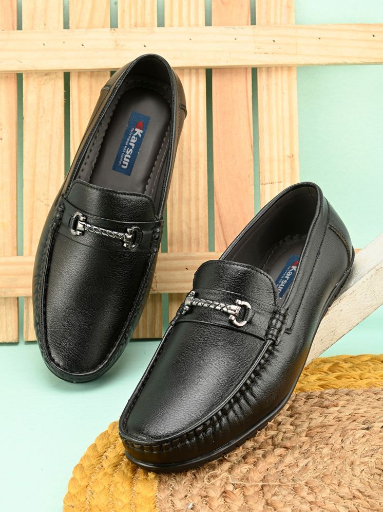     			Karsun Black Men's Slip on