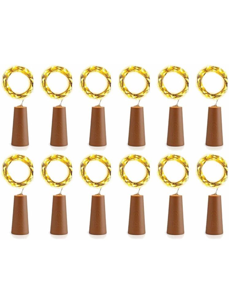     			SPARKWORLD Gold 3M Cork light ( Pack of 12 )