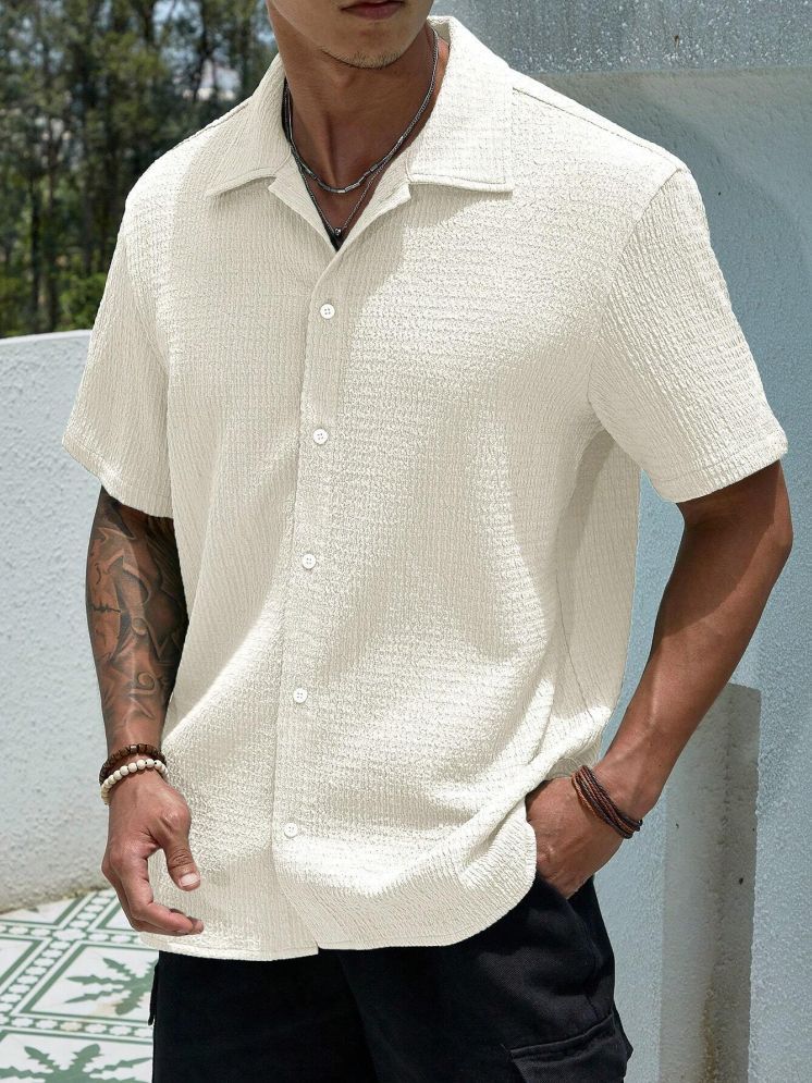     			Filose Polyester Regular Fit Solids Half Sleeves Men's Casual Shirt - White ( Pack of 1 )