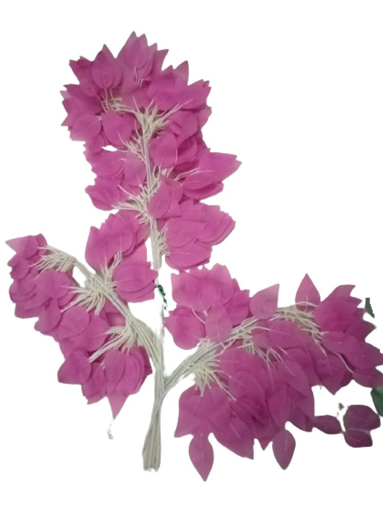     			Green plant indoor - Purple Wild Artificial Flowers Bunch ( Pack of 12 )