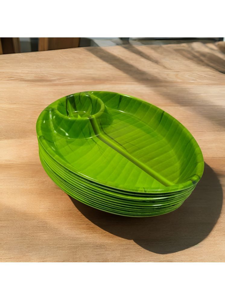     			Inpro 12 Pcs Melamine Dark Green Platter