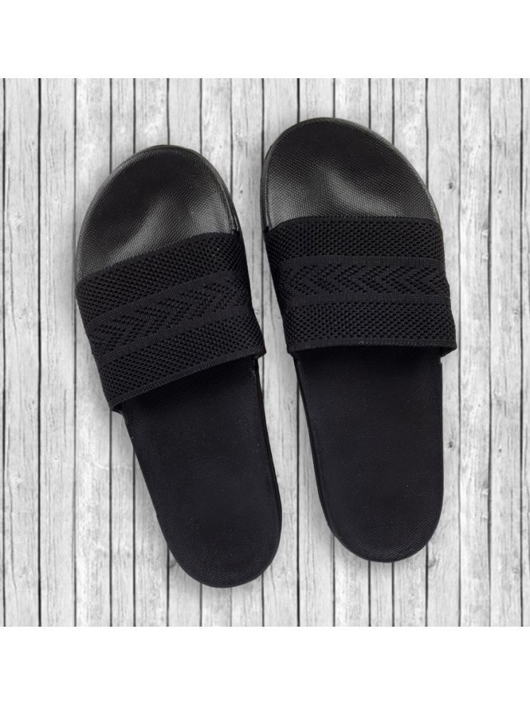     			KAPANI Black Men's Slide Flip flop