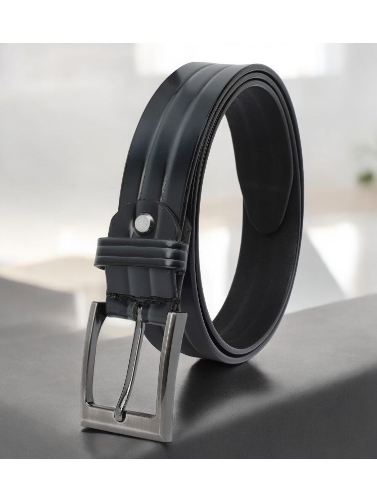     			SUNSHOPPING - Black 100% Leather Men's Formal Belt ( Pack of 1 )