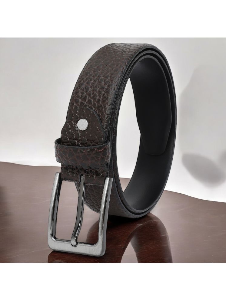     			SUNSHOPPING - Brown 100% Leather Men's Formal Belt ( Pack of 1 )