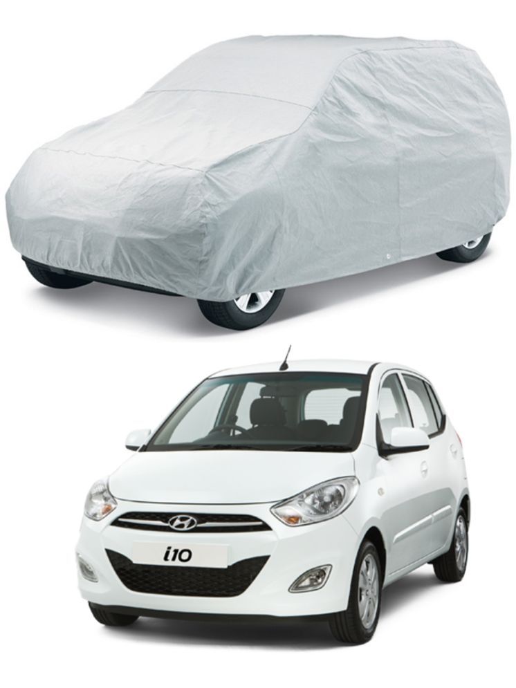     			CARNEST Car Body Cover for Hyundai i10 [2010-2013] Without Mirror Pocket ( Pack of 1 ) , Silver