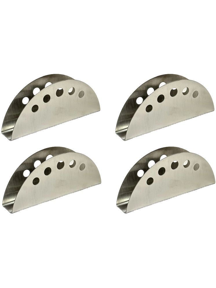     			Dynore 4 Pcs Round Hole Napkin Holder Stainless Steel Napkin Holder 4 Pcs