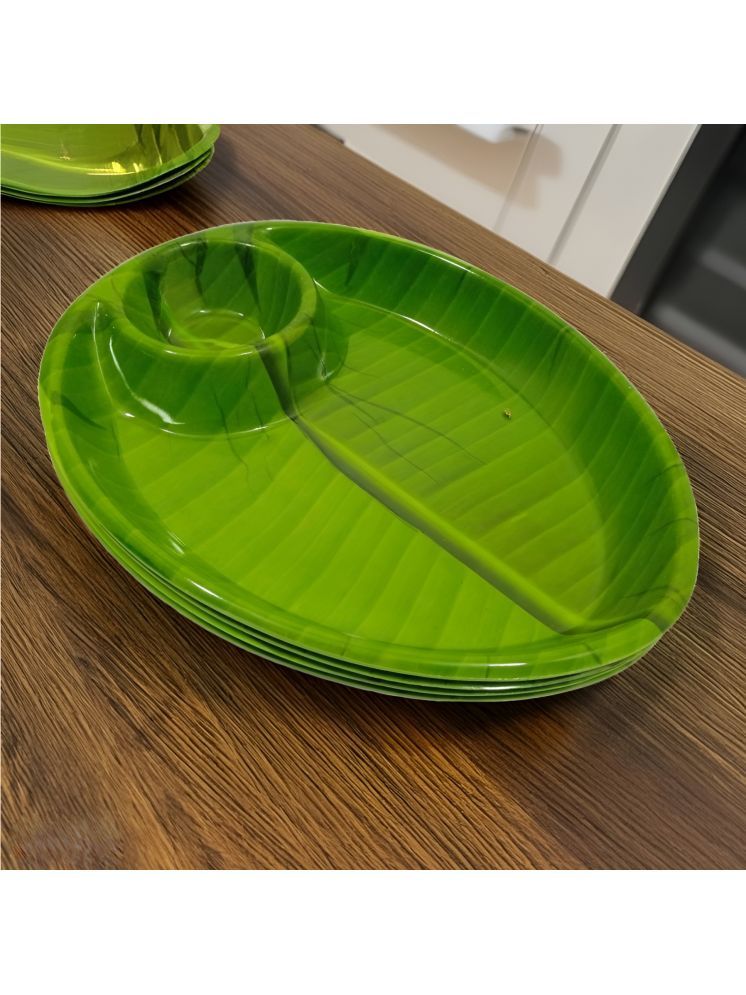     			Inpro 4 Pcs Melamine Dark Green Platter