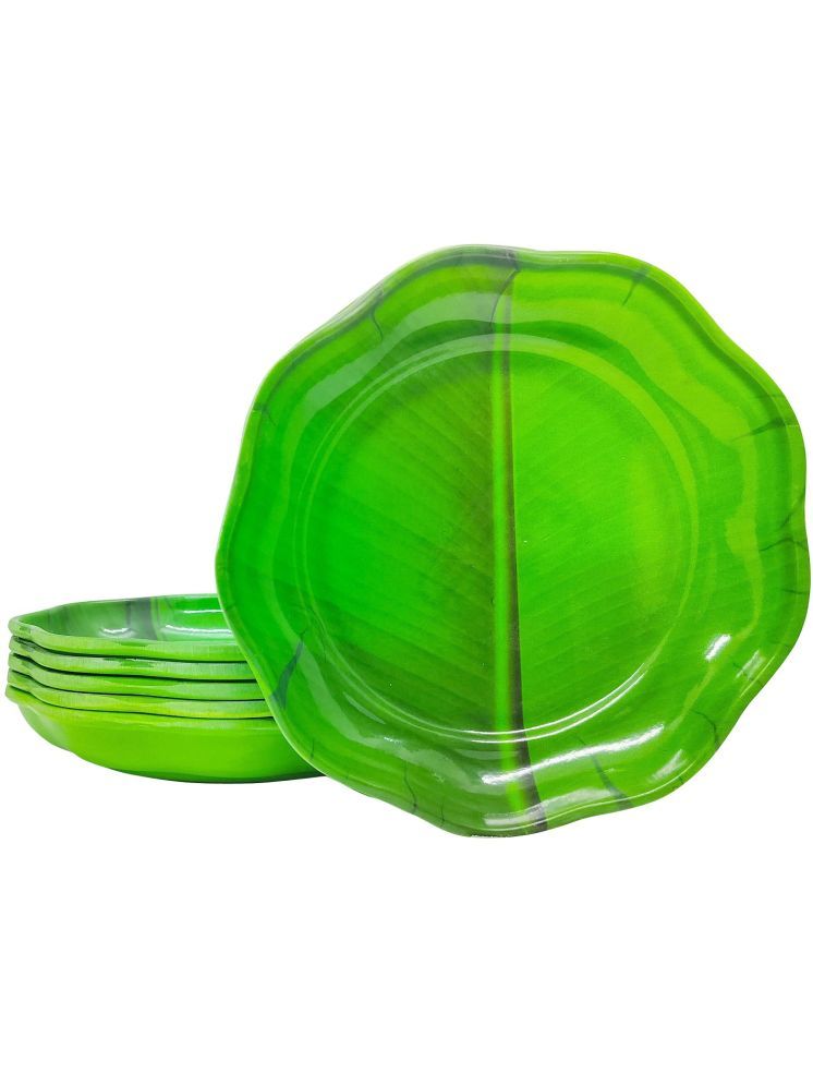     			Laserbot SAUCCER Banana Leaf Nature Melamine Saucer 70 ml ( Pack of 6 )