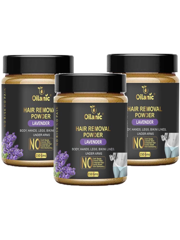     			Oilanic Natural Hair Removal Powder for Men & Women 450 ( Pack of 3 )