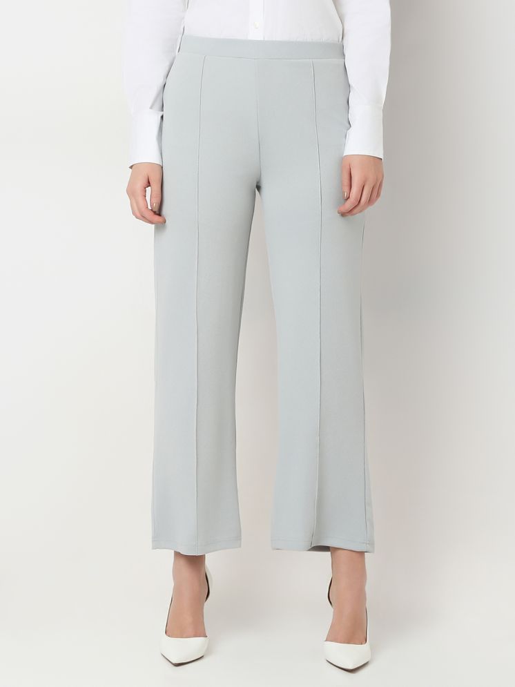     			Smarty Pants Grey Cotton Regular Women's Formal Pants ( Pack of 1 )