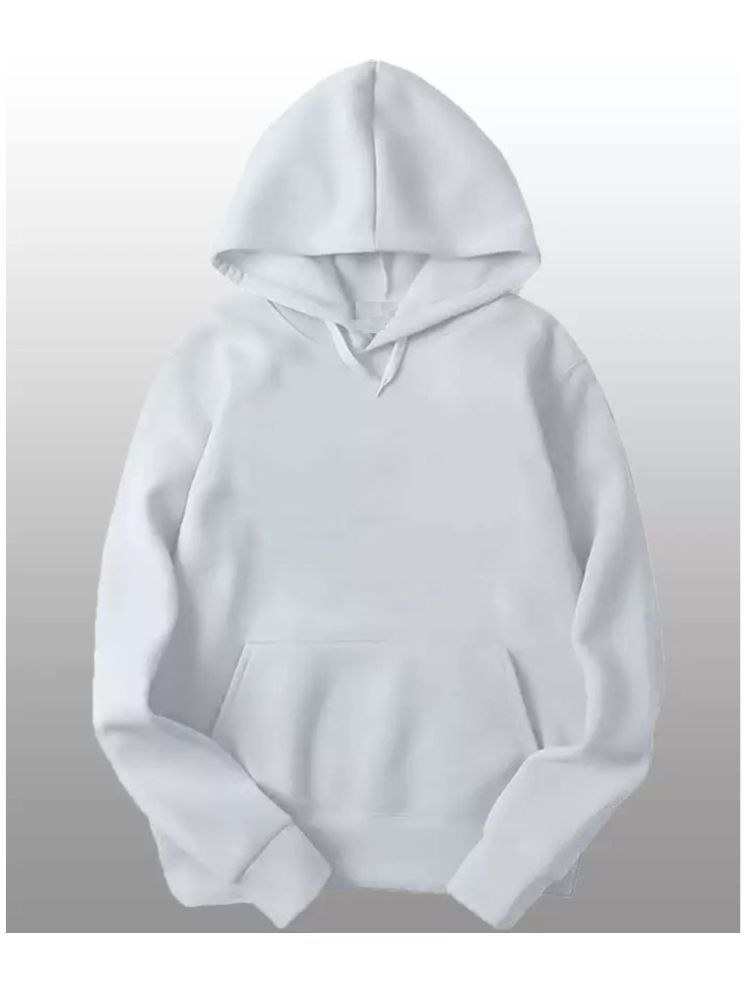     			Unicus Apparel Fleece Hooded Men's Sweatshirt - White ( Pack of 1 )