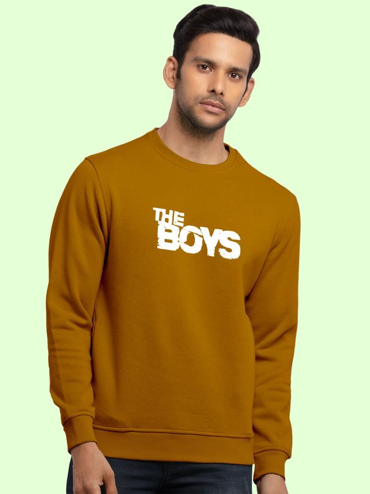     			FTX Fleece Round Neck Men's Sweatshirt - Yellow ( Pack of 1 )