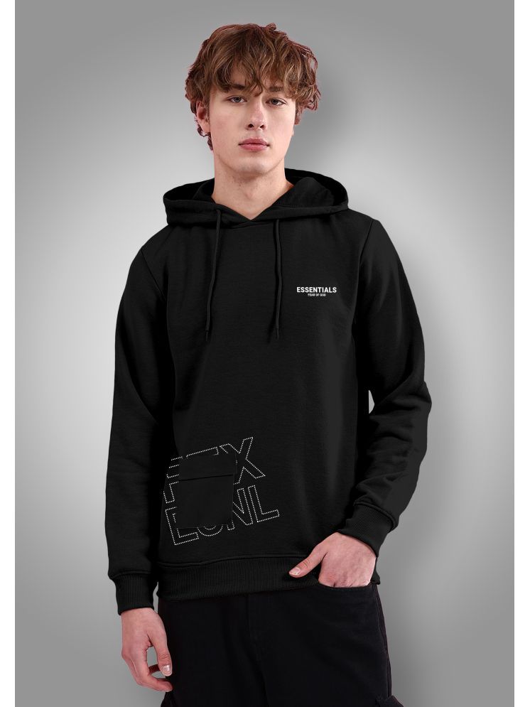     			FTX Polyester Hooded Men's Sweatshirt - Black ( Pack of 1 )