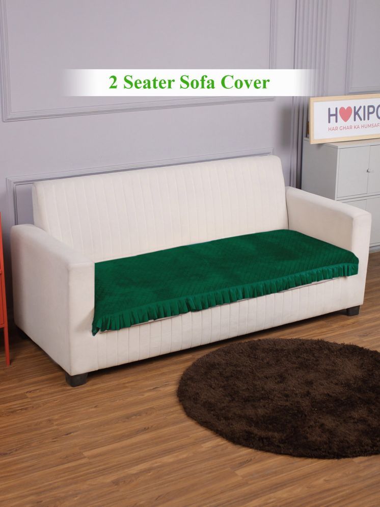     			HOKIPO 2 Seater Velvet Sofa Cover ( Pack of 1 )