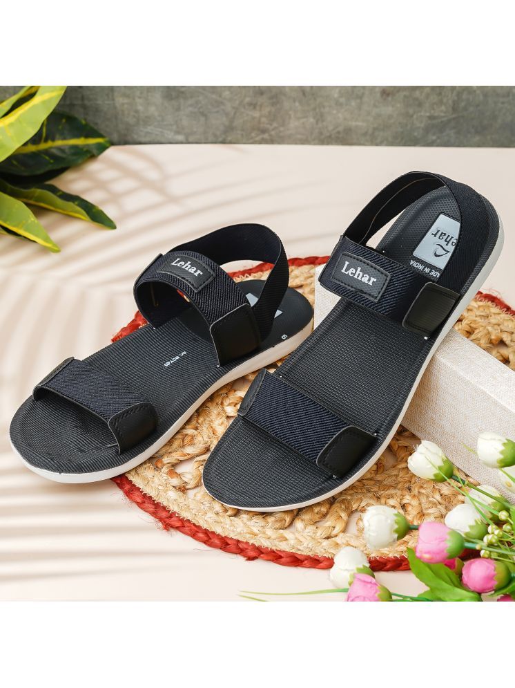     			Lehar - Black Men's Floater Sandals