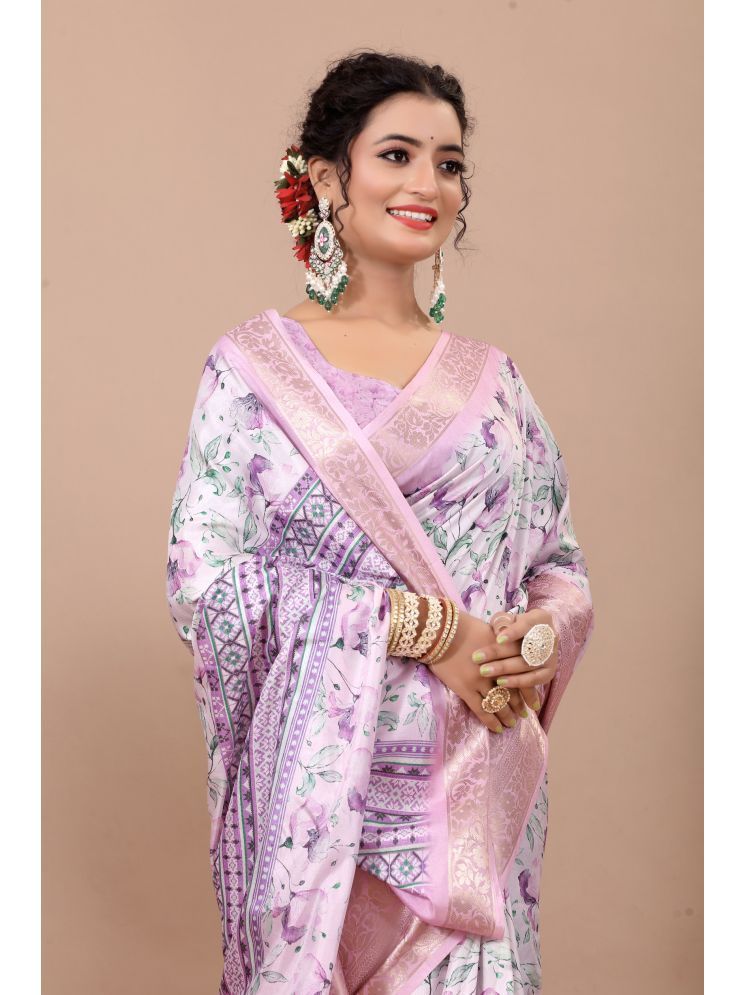     			THE PRIVATE LABLE Silk Embroidered Saree With Blouse Piece - Pink ( Pack of 1 )